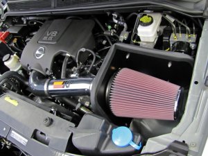 Nissan Titan Performance Air Intake - K&N Engineering - Mandrel-Bent Aluminum - `04-`11